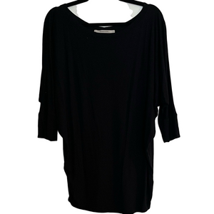 41 Hawthorn Black Batwing Sleeve Top
